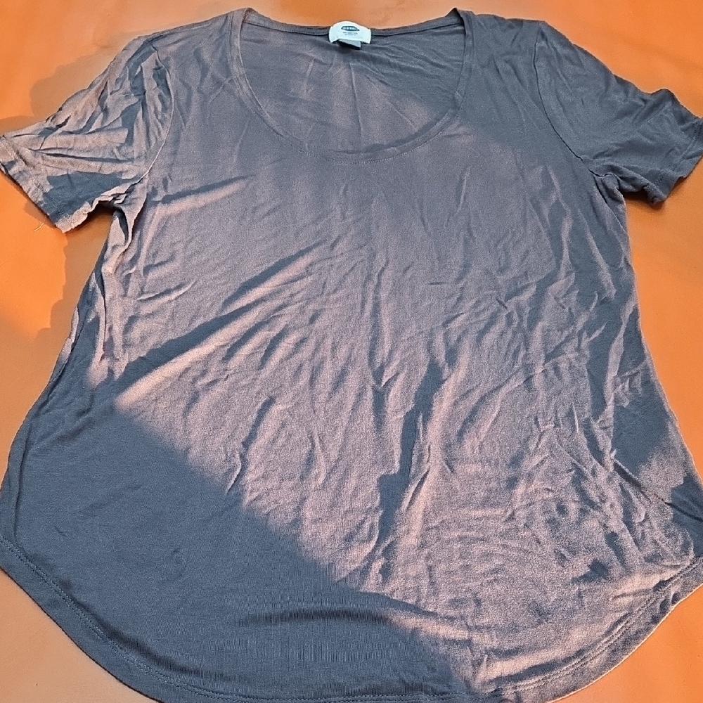 Old Navy Relaxed Short Sleeve T-Shirt, Charcoal Gray